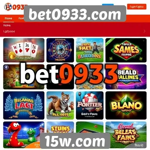 Variedade de jogos disponíveis no site